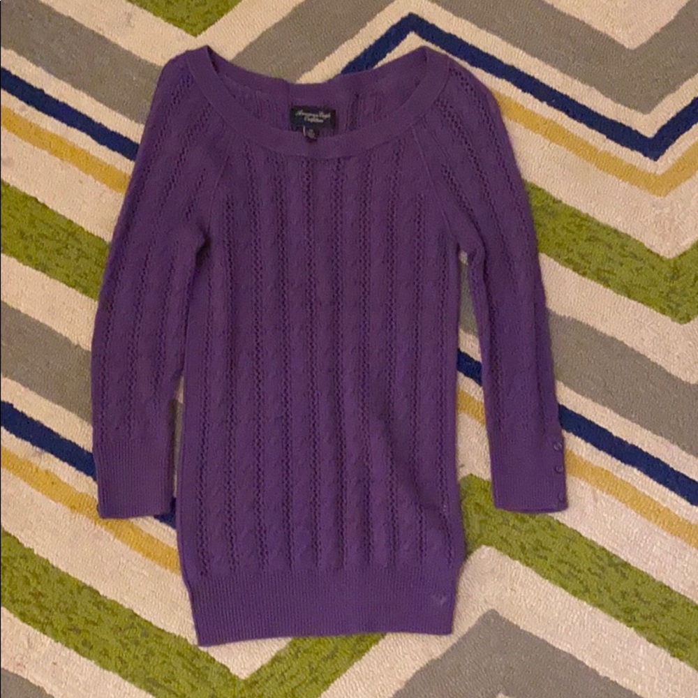 Purple American Eagle sweater